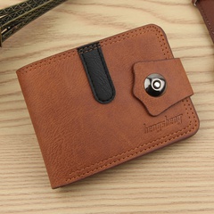 neue Herrenjungen Brieftasche Brieftasche Mini kurze Großhandel Brieftasche Männer Schnalle Brieftasche