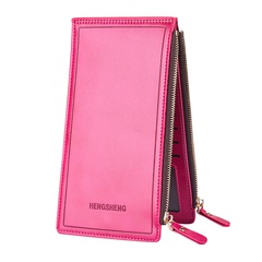 portefeuille femmes carte portefeuille portefeuille dame embrayage sac à main long portefeuille double fermeture éclair mince sac de téléphone portable