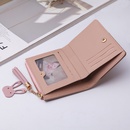 Neuer Stil Damen Brieftasche kurze Farbkontrastnhte Mnzbrse im koreanischen Stil Schnalle Reiverschluss Brieftasche Grohandelpicture21