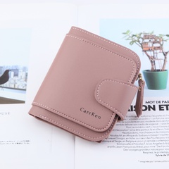 New Women's Wallet Short Korean Style Fashion Bags Women's Large Capacity Soft Zipper Hasp Trendy Wallet One Piece Dropshipping