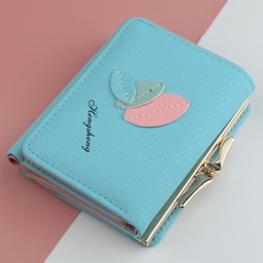 Brieftasche Damen kurze Brieftasche Pu-Geldbörse Leder dreifach gefaltet Großhandel Mode süße Cartoon Brieftasche