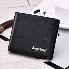 New short wallet wholesale Korean cross pattern thin multi-card pocket wallet soft leather multi-card pocket bag