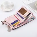 Mode Schnalle dreifach Geldscheinklammer Brieftasche Reiverschluss Tasche Trend koreanische reine Farbe Geldbrse Frauen Grohandelpicture22