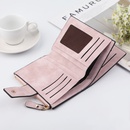 Mode Schnalle dreifach Geldscheinklammer Brieftasche Reiverschluss Tasche Trend koreanische reine Farbe Geldbrse Frauen Grohandelpicture21
