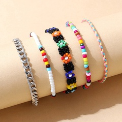 Korean style ethnic style rice bead bracelet set