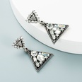 Kreative mehrschichtige mit Diamanten besetzte geometrische Ohrringe aus Dreiecklegierungpicture17