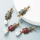 Boucles d39oreilles insectes cratifs en acrylique imitation perle boucles d39oreilles de style exagr bijoux de modepicture9