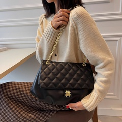 lingge chain small bag 2021 new trendy one-shoulder messenger large-capacity square bag