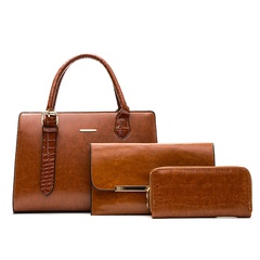 new fashion handbags atmospheric PU European and American oil leather bags wholesale
