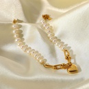 Bracelet pendentif en forme de coeur avec boucle en fer  cheval en acier inoxydable plaqu or 18 caratspicture12
