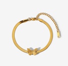 new stainless steel jewelry herringbone collar bone chain bracelet punk butterfly snake chain braceletpicture14
