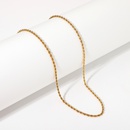 18K goldplated stainless steel necklace jewelry gold fine chain necklacepicture8