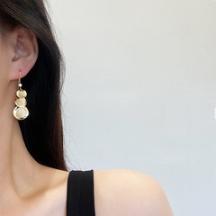 Ganchos de oreja de ópalo pendientes exagerados mujer 2021 nuevos pendientes de verano de moda joyería de oreja de metal de alta gama