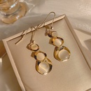 Opal ear hooks exaggerated earrings female 2021 new trendy summer earrings metal highend ear jewelrypicture10