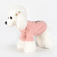 Haustierbedarf Großhandel kleine Hundebekleidung Hund Cartoon Pullover warmer Hund zweibeinige Kleidung