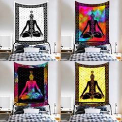 Nordic yoga printing tapestry living room bedroom all decoration tapestry wall canvas art paintings