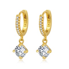 Koreanische Art und Weise geometrische Diamantohrringe weibliche populäre einfache Ohrschnalle Großhandel