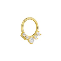 Korean style fashion diamond ring earrings female ear buckle zircon trendy ear jewelry wholesale
