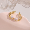 retro style niche design wings pearl earrings autumn and winter new stylepicture10