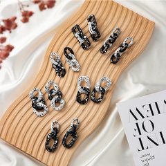 European and American style fashion exaggerated simple chain earrings senior cold style 021 autumn new earrings women