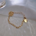 retro metal imitation pearl person head round brand bracelet necklace elegant braceletpicture25