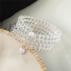 jewelry elastic bracelet women multi-layer bead winding spiral elastic bracelet wholesale