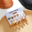 Ensemble de 6 boucles d39oreilles en acrylique avec perles gomtriques europennes et amricainespicture11