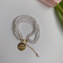 retro metal imitation pearl person head round brand bracelet necklace elegant braceletpicture16