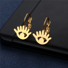 European and American eyelashes stainless steel ear buckle wholesale