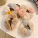 Hit color hair ball hair rope autumn and winter plush leather head rope rubber band hair ring wholesale  NHCQ451733picture10