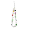 imitation pearl soft ceramic woven beaded mobile phone chain multielement tai chi colored glaze flower lanyardpicture13