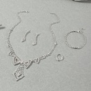 Naizhu Europische und amerikanische grenz berschreitende Hochzeits schmuck Voll diamant Anhnger Halskette Ohrringe Armband Ring Vierteiliger Braut schmuckpicture17