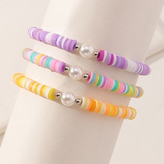 Bracelet en céramique souple à contraste de couleurs