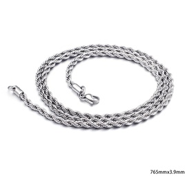 Europische und amerikanische Edelstahl Galvanik MultiSize Twisted Seil Halskette Twist Kette Grohandelpicture25