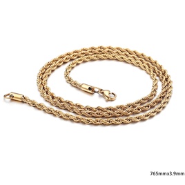 Europische und amerikanische Edelstahl Galvanik MultiSize Twisted Seil Halskette Twist Kette Grohandelpicture39