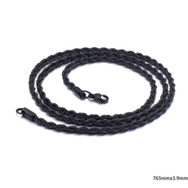 Europische und amerikanische Edelstahl Galvanik MultiSize Twisted Seil Halskette Twist Kette Grohandelpicture40