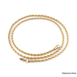 Europische und amerikanische Edelstahl Galvanik MultiSize Twisted Seil Halskette Twist Kette Grohandelpicture34