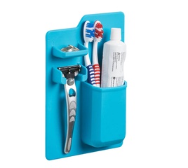 Porte-brosse à dents en silicone pour salle de bain, miroir de maquillage, porte-brosse à dents, support de rangement pour rasoir de dentifrice
