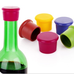 Bouchon de bouteille de vin en silicone couvercle en silicone créatif verre à vin assaisonnement bouchon de champagne en liège