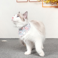 pet saliva towel dog collar cat bib small dog flower single triangle scarf wholesale