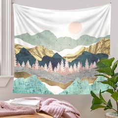 Tapisserie de bohème tapisserie de montagne décoration de chambre tissu suspendu tissu mural tissu suspendu tissu de fond