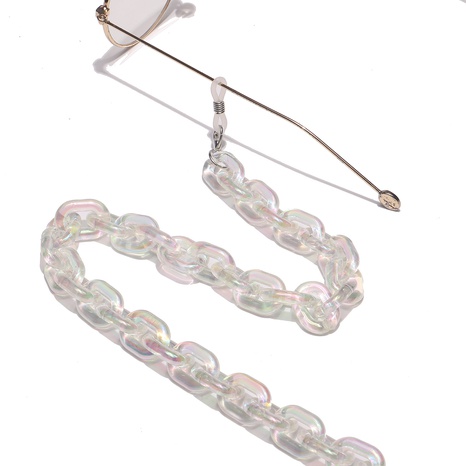 chaîne de lunettes de chaîne de masque de couleur transparente en plastique corde chaîne de lunettes mince's discount tags