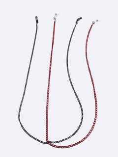 chaîne de lunettes en deux parties chaîne de masque de corde de lunettes noires colorées