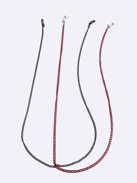 chaîne de lunettes en deux parties chaîne de masque de corde de lunettes noires colorées's discount tags