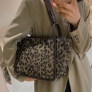 largecapacity popular allmatch canvas new trendy niche leopard print shoulder tote bagpicture22