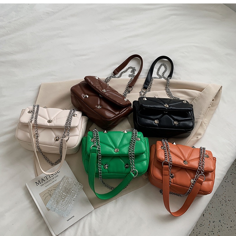 2021 neue Tasche Nischenkette Messenger Bag Herbst und Wintermode Allgleiches kleine quadratische Tasche