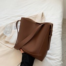 bucket bag autumn soft leather largecapacity bag 2021 new work commute shoulder messenger bagpicture18
