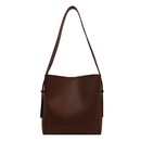 bucket bag autumn soft leather largecapacity bag 2021 new work commute shoulder messenger bagpicture17