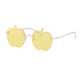 Nouvelles lunettes de soleil de personnalit lunettes de soleil pomme sans cadre tendance fte prom lunettes de soleil drlespicture28