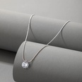 simple ligne de poisson invisible transparent collier zircon chane de clavicule cloute de diamants femmepicture37